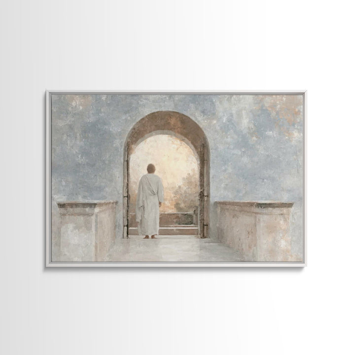 Graceful Morning Walk | Framed Canvas Print | Christian Wall Art | Christian Art Canvas | Subtle Christian Art | Christian Art Prints | Chr