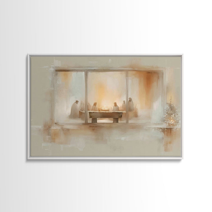 Upper Room Gathering | Framed Canvas Print | Christian Art Canvas | Christian Wall Art | Christmas Art | Christian Art Prints | Christian G