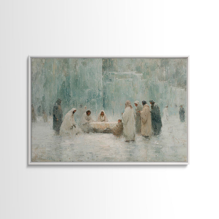Three Kings Light, Framed Canvas Print, Christian Art Canvas, Christian Wall Art, Christian Christmas Art, Jesus Christmas Art, Christmas C