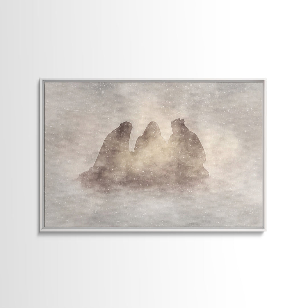 Eternal Wonder | Framed Canvas Print | Christian Wall Art | Christian Art Canvas | Christmas Art | Jesus Christmas Art | Christian Gift Ide