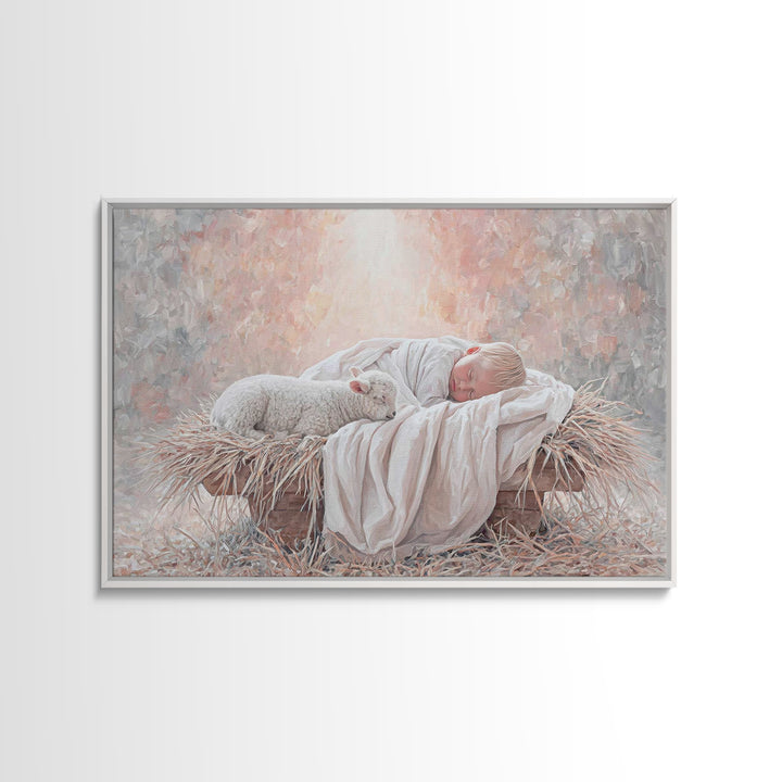 Star of Bethlehem – Framed Canvas Print – Christmas Wall Art – Christian Art – Christian Wall Art – Jesus Painting – Christian Art Canvas