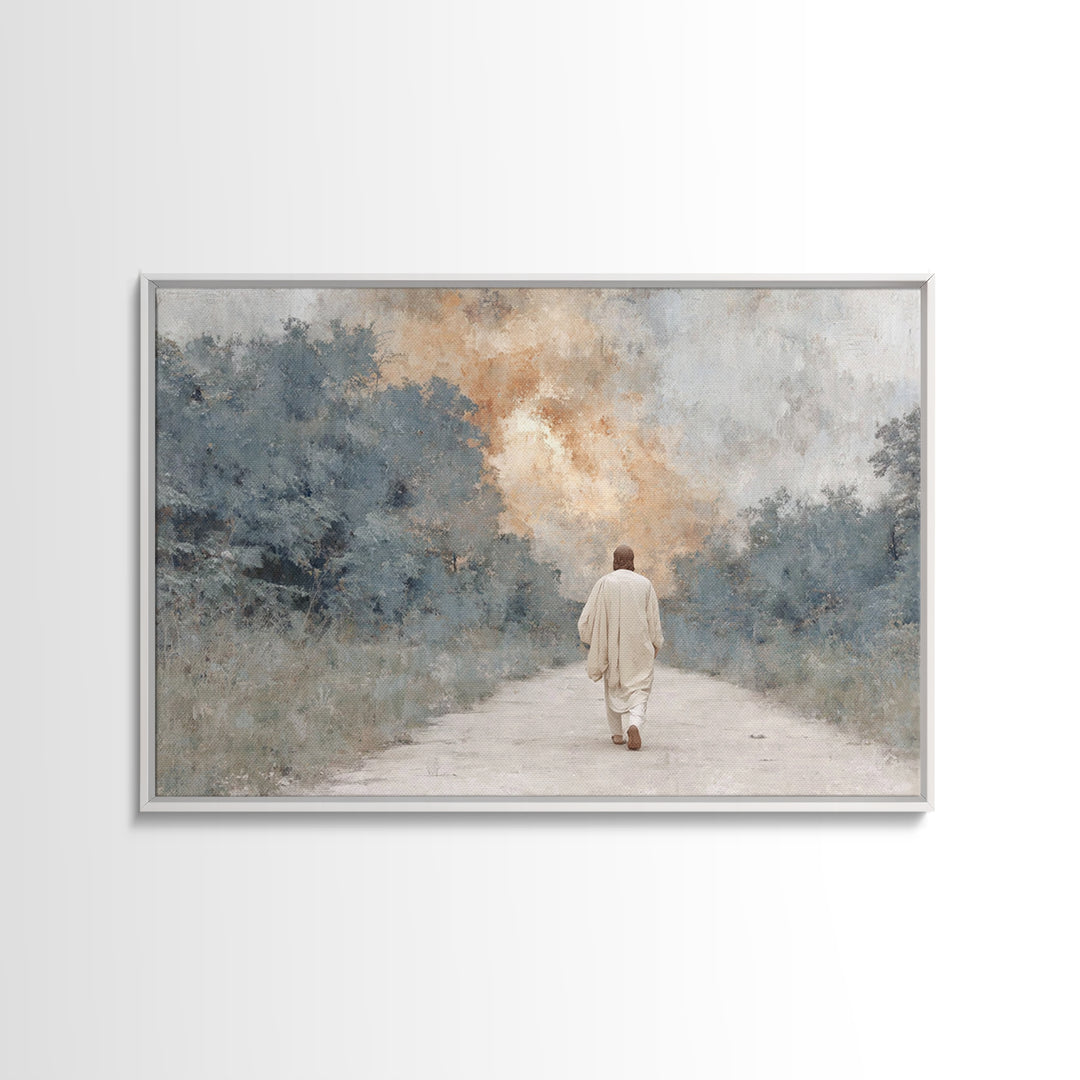 Quiet Bethlehem – Framed Canvas Print – Christian Art Canvas – Christian Wall Art – Christmas Art – Modern Christian Art