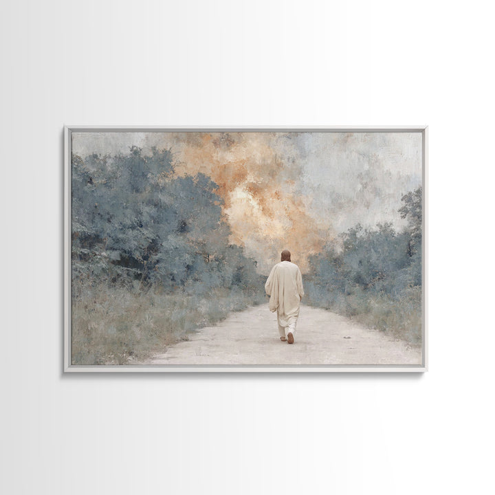Quiet Bethlehem – Framed Canvas Print – Christian Art Canvas – Christian Wall Art – Christmas Art – Modern Christian Art
