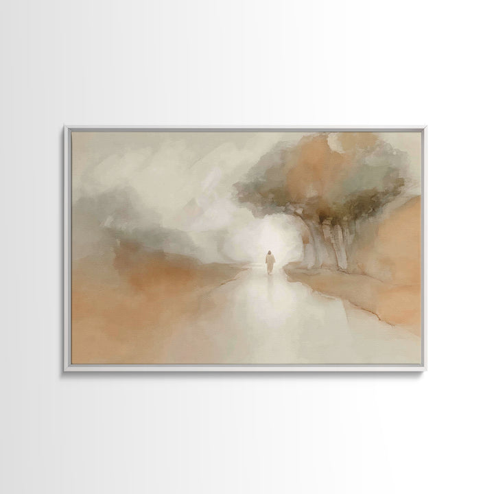 Path of Grace – Framed Canvas Print – Christian Art Canvas – Christian Wall Art – Christian Painting – Subtle Christian Art