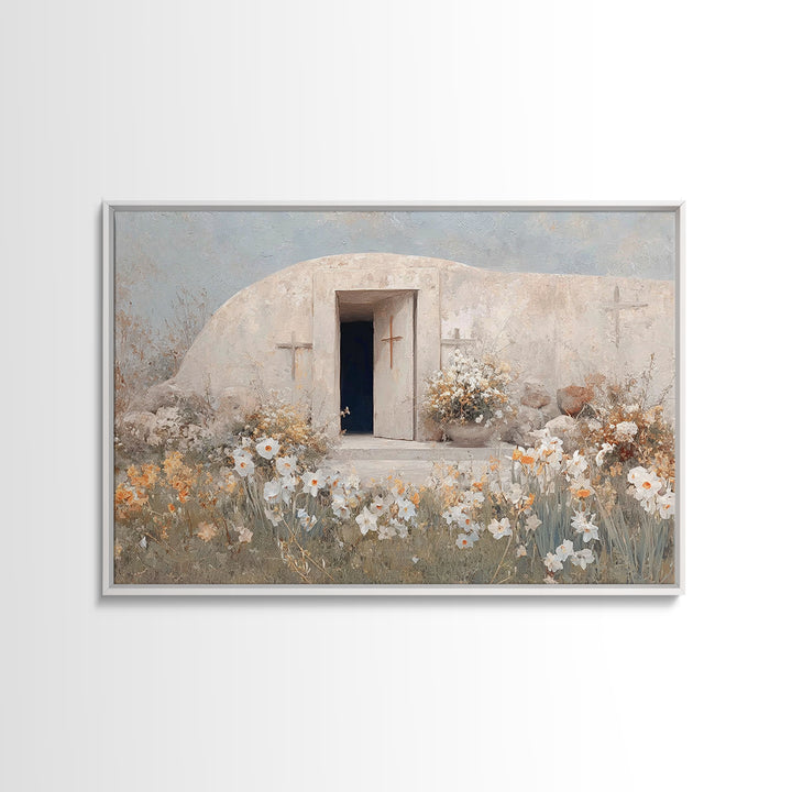Garden Of Renewal – Framed Canvas Print – Christian Wall Art – Christian Art Canvas – Christian Painting – Subtle Christian Art – Christian
