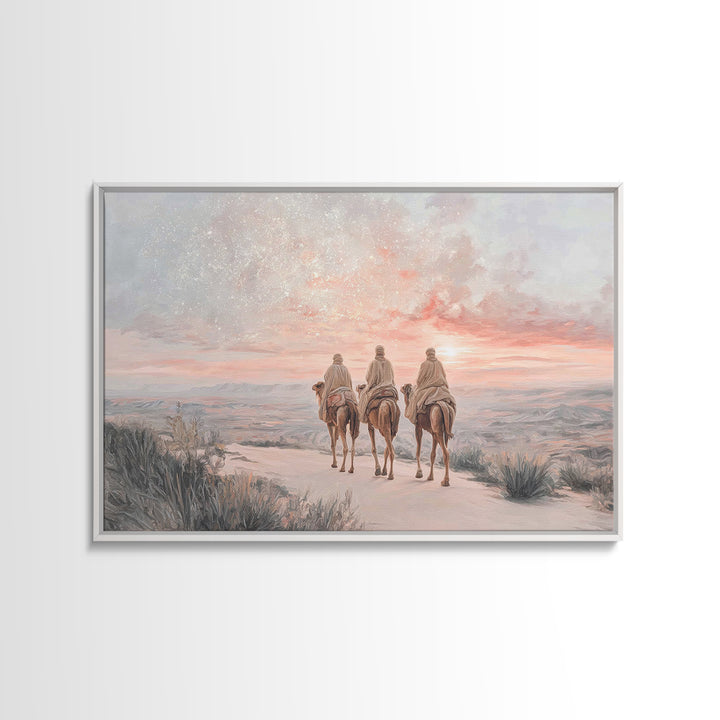 Dawn To Bethlehem – Framed Canvas Print – Christian Art – Christian Art Canvas – Christian Christmas Art – Christmas Wall Art – Subtle Chri
