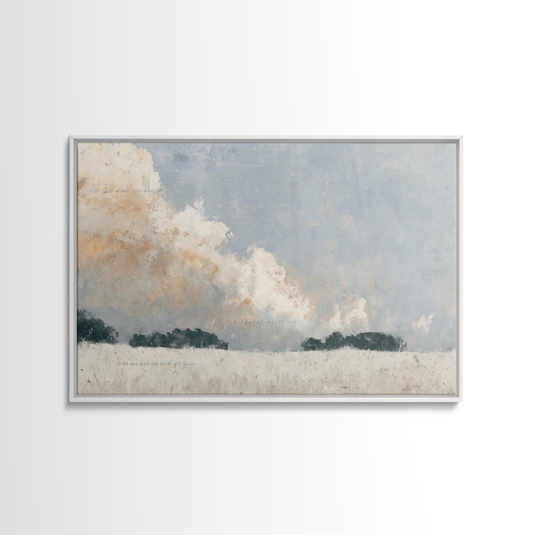 Fields Of Promise | Framed Canvas Print | Christian Wall Art | Christian Art Canvas | Subtle Christian Art | Christian Art Print | Christia