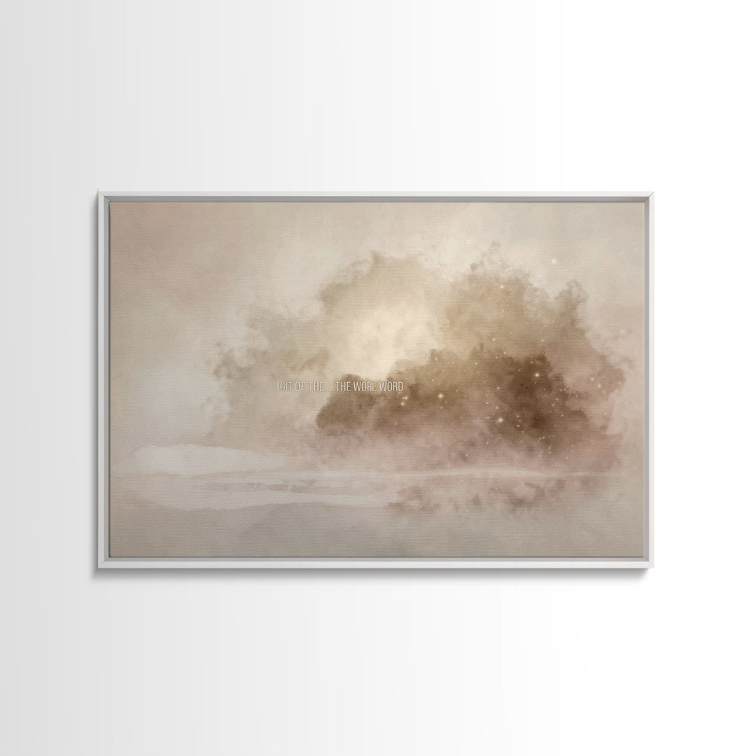 Clouds Of Glory – Framed Canvas Print – Christian Wall Art – Christian Art Canvas – Abstract Christian Art – Christian Paintings – Christia