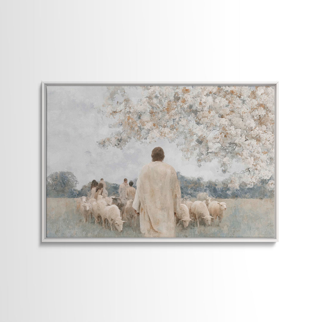 Guided By Grace | Framed Canvas Print | Jesus Painting | Christian Wall Art | Christian Art Canvas | Modern Christian Art | Christian Art P