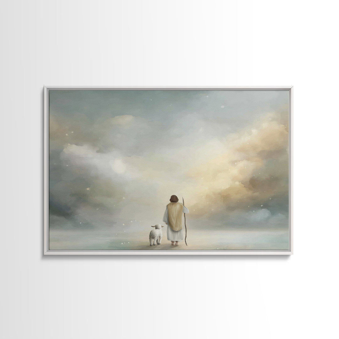 Heaven’s Quiet Path | Framed Canvas Print | Christian Wall Art | Christian Art Canvas | Subtle Christian Art | Christian Paintings | Christ