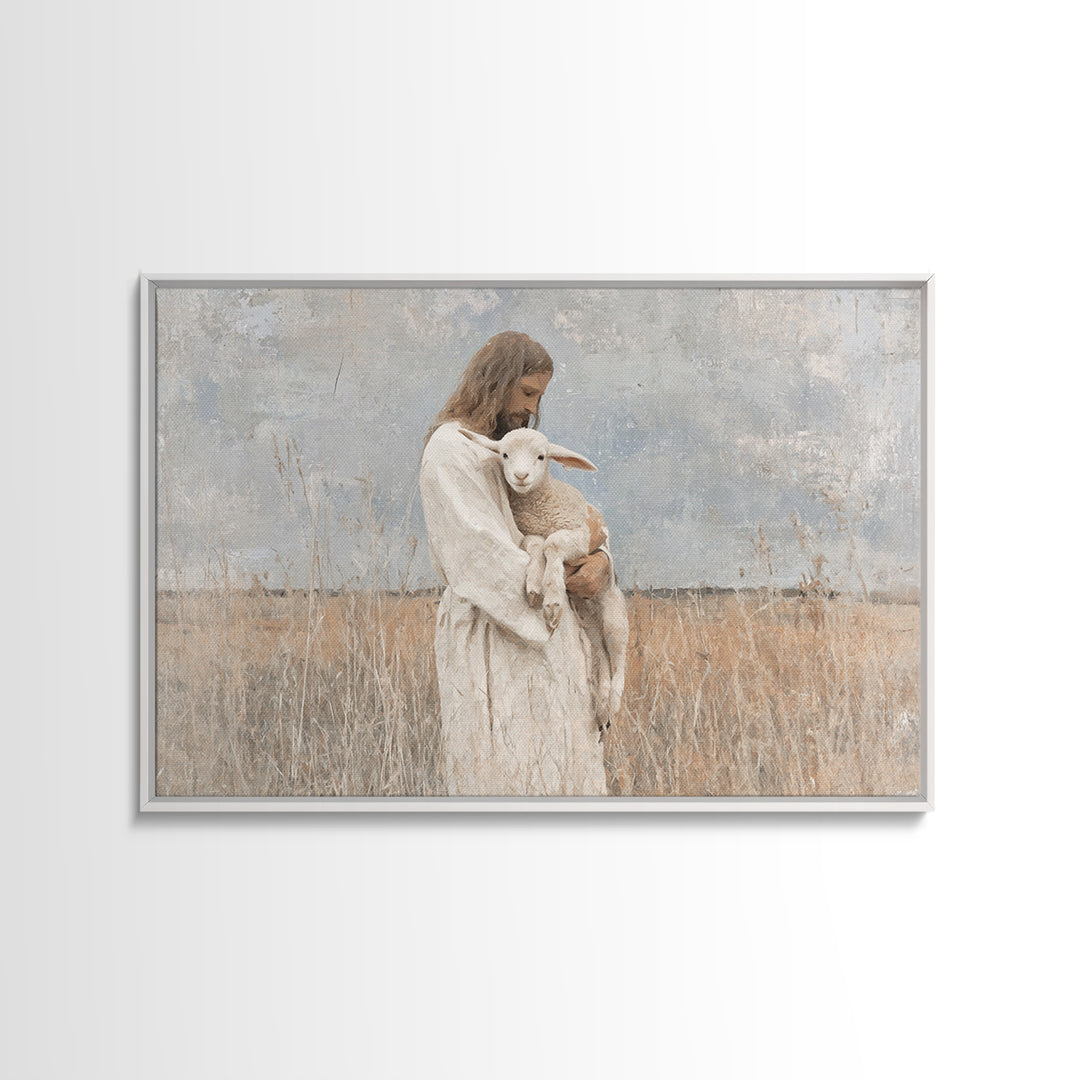 Held In Grace, Framed Canvas Print, Jesus Painting, Christian Wall Art, Christian Art Canvas, Christian Art Prints, Christian Decor