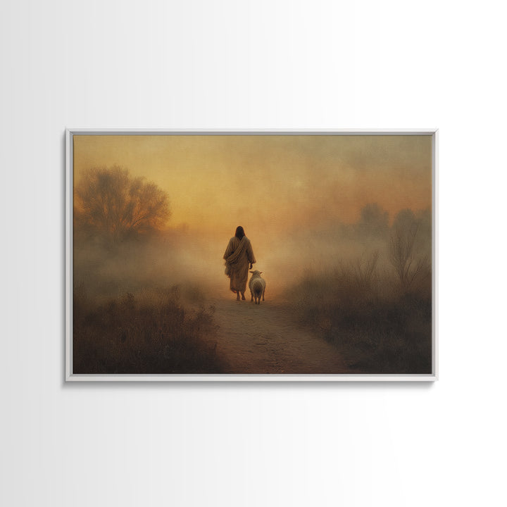 Valley Of Dawn | Framed Canvas Print | Christian Wall Art | Christian Art Canvas | Moody Christian Art | Christian Decoration | Christian A