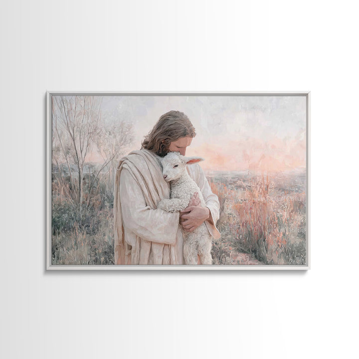 Cradle Of Mercy – Framed Canvas Print – Jesus Painting – Christian Wall Art – Christian Art Canvas – Christian Art Prints – Christian Gift