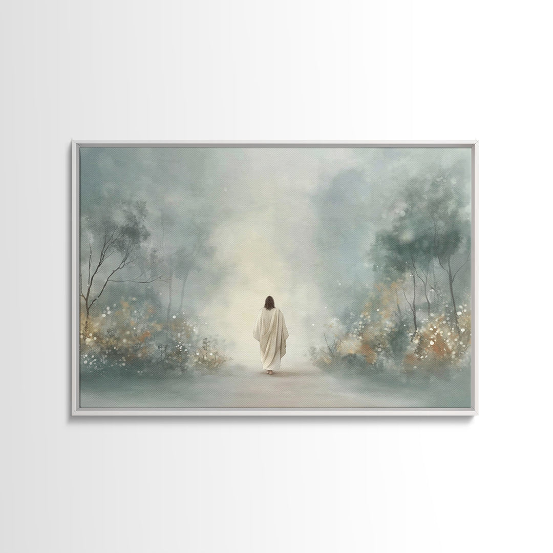 Path Of His Peace – Framed Canvas Print – Christian Wall Art – Christian Art Canvas – Subtle Christian Art – Christian Paintings – Christia