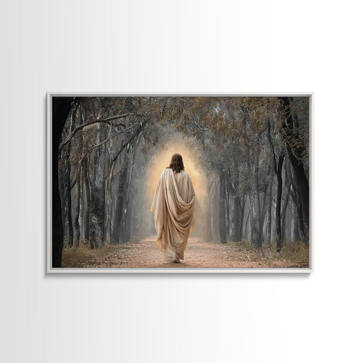 Glory In The Woodland – Framed Canvas Print – Christian Wall Art – Christian Art Canvas – Moody Christian Art – Christian Decoration – Chri