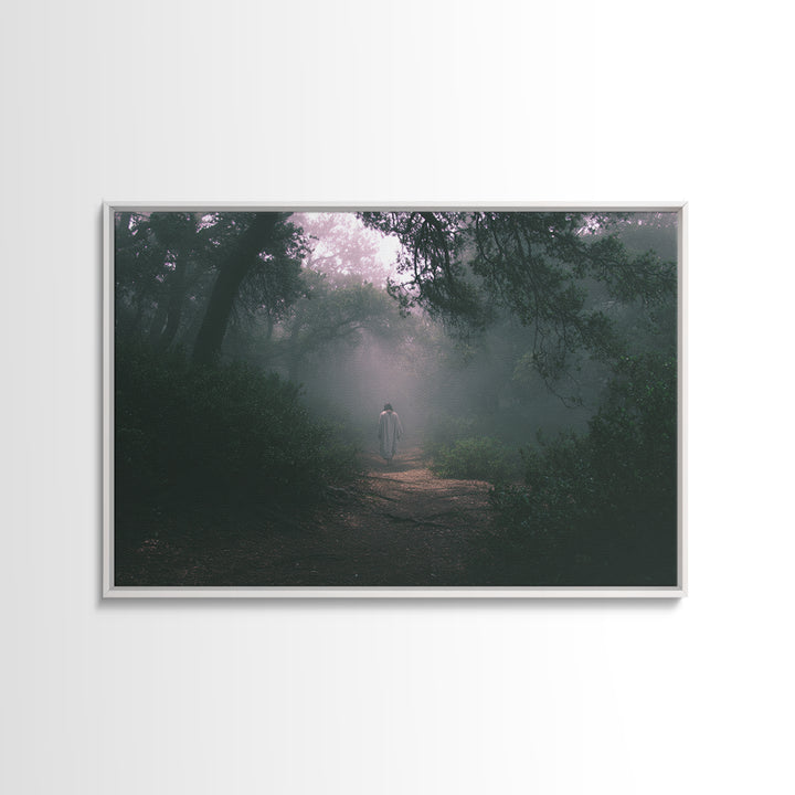 Mist Of His Presence, Framed Canvas Print, Christian Wall Art, Christian Art Canvas, Subtle Christian Art, Christian Paintings, Christian A