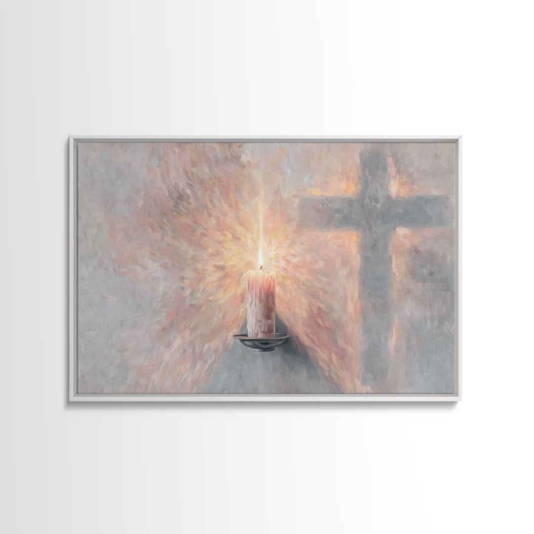 Radiant Grace, Framed Canvas Print, Christian Wall Art, Christian Art, Unique Christian Art, Christian Art Canvas