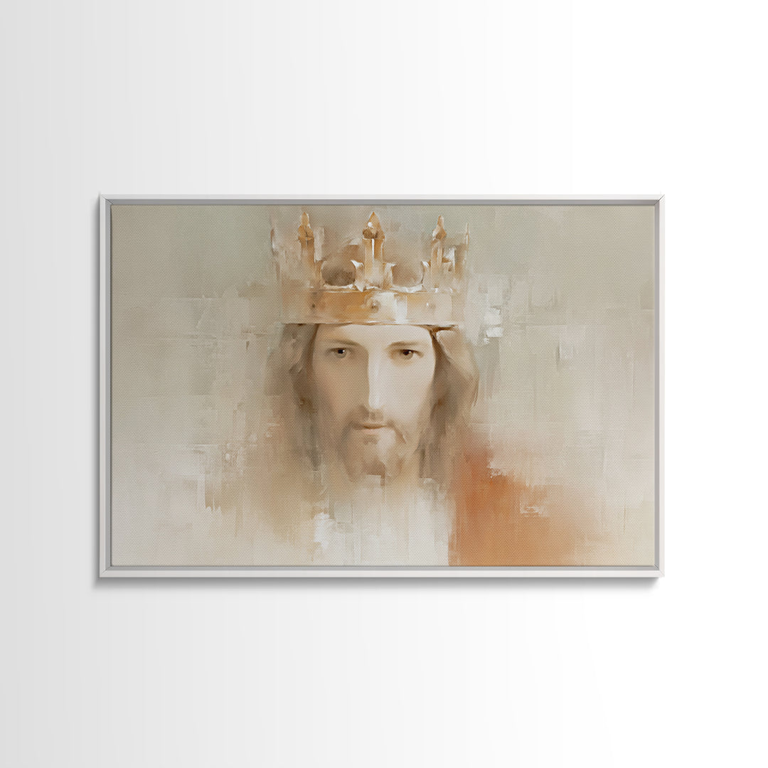 Crown Of Mercy | Framed Canvas Print | Christian Wall Art | Jesus Painting | Christian Art Canvas | Modern Christian Art | Christian Art Pr