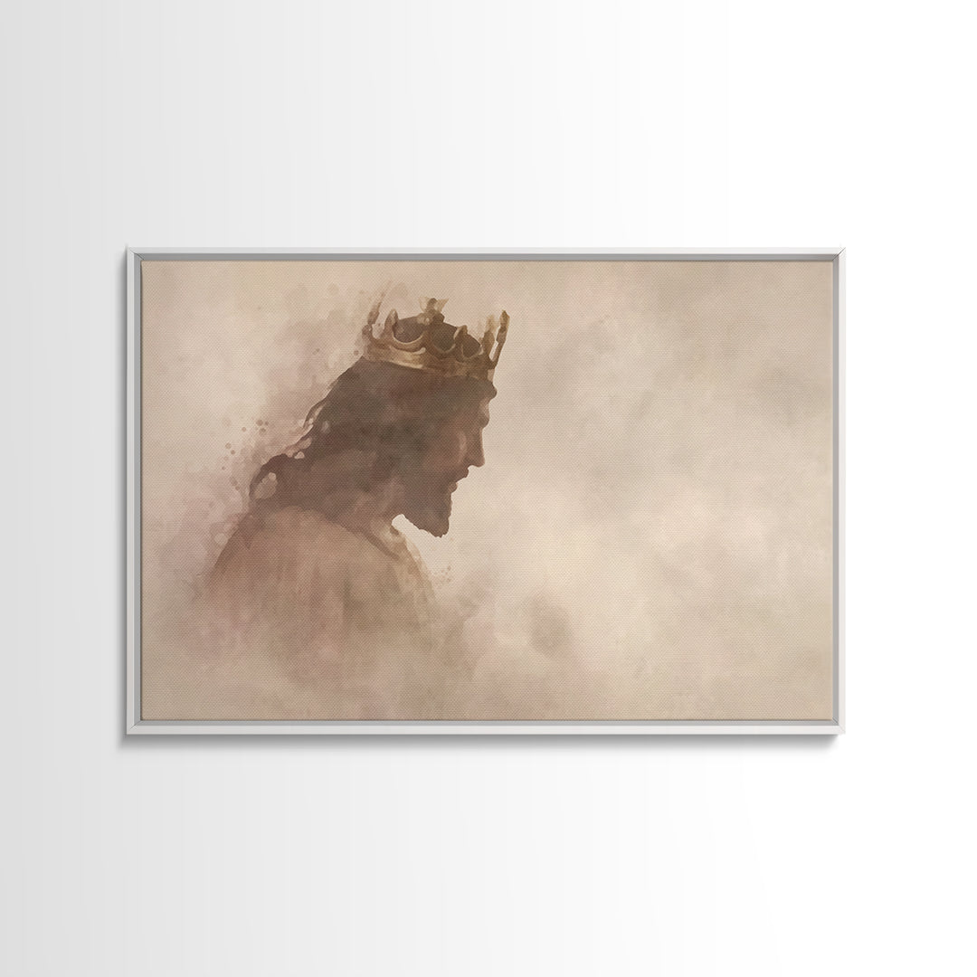 Gentle Reign, Framed Canvas Print, Christian Wall Art, Christian Art Canvas, Subtle Christian Art, Christian Art Prints, Jesus Painting