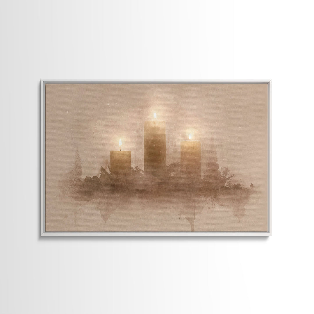 Season Of Hope – Framed Canvas Print – Christian Christmas Art – Christmas Wall Art – Christian Art – Christmas Art Prints