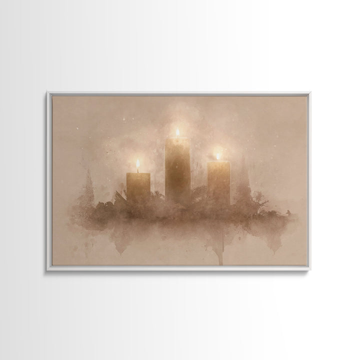 Season Of Hope – Framed Canvas Print – Christian Christmas Art – Christmas Wall Art – Christian Art – Christmas Art Prints