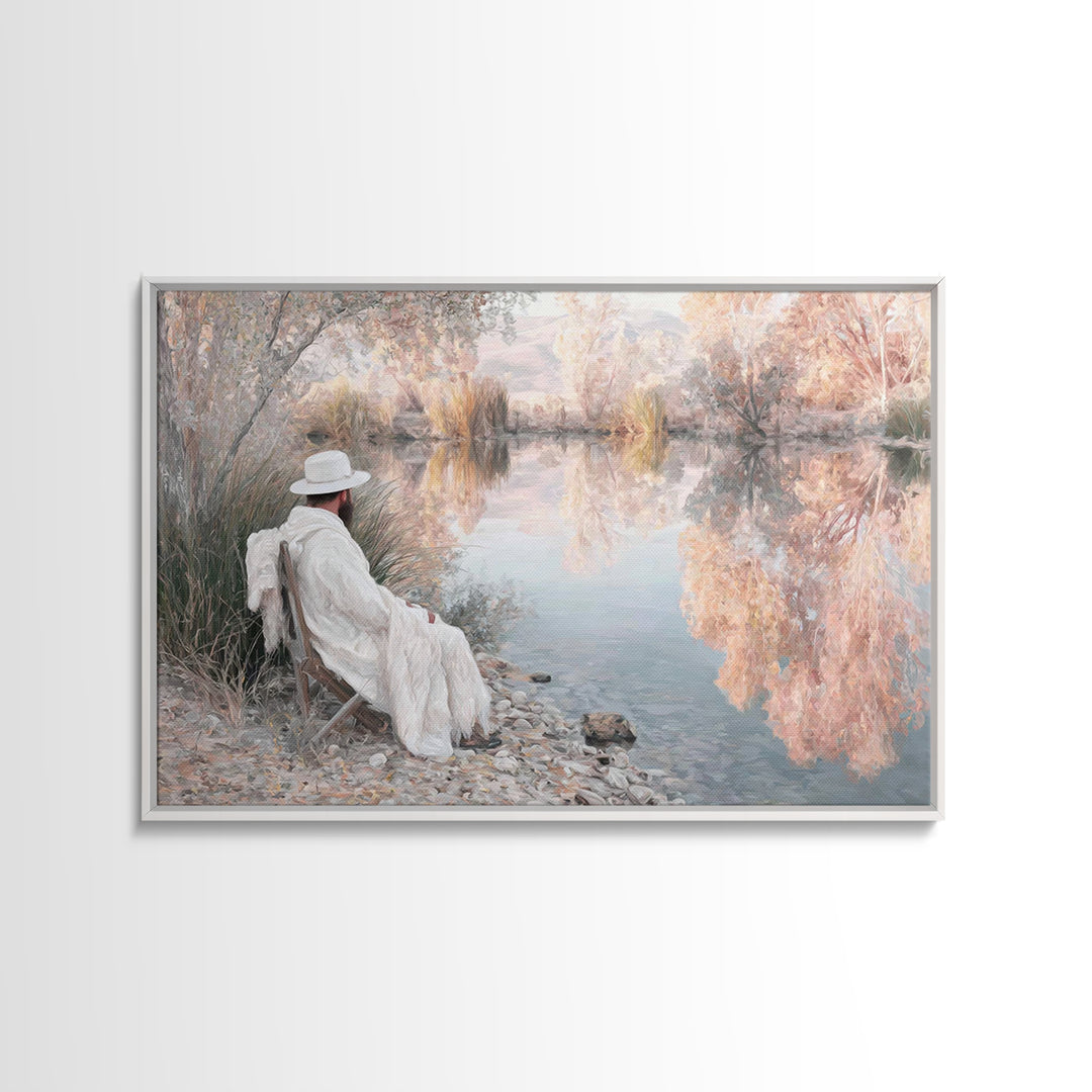 Dawn Shepherd Peace | Framed Canvas Print | Christian Wall Art | Christmas Art Prints | Jesus Painting | Christian Art Canvas | Christian D