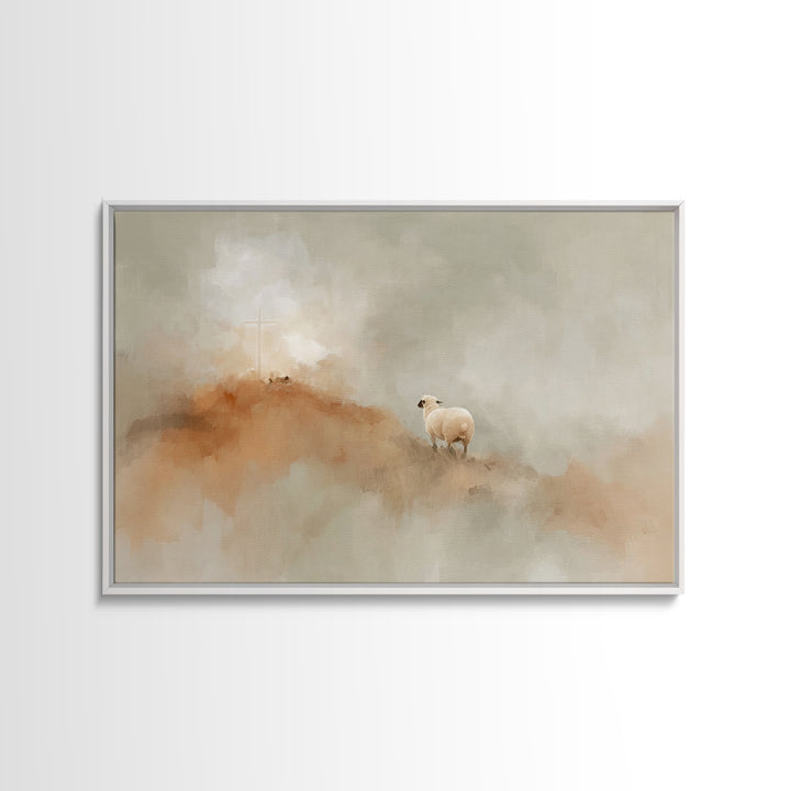 Glory In The Clouds, Framed Canvas Print, Christian Art Canvas, Jesus Painting, Christian Wall Art, Christmas Art Prints, Christian Christm