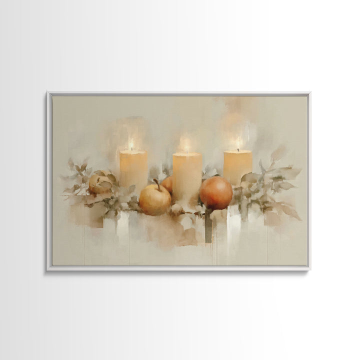Harvest Light | Framed Canvas Print | Christian Wall Art | Christmas Canvas Wall Art | Christian Art Canvas | Vintage Christmas Art | Chris
