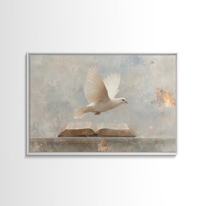 Word And Spirit, Framed Canvas Print, Christian Wall Art, Christian Art Canvas, Christian Art Prints, Christian Gift Ideas, Modern Christia