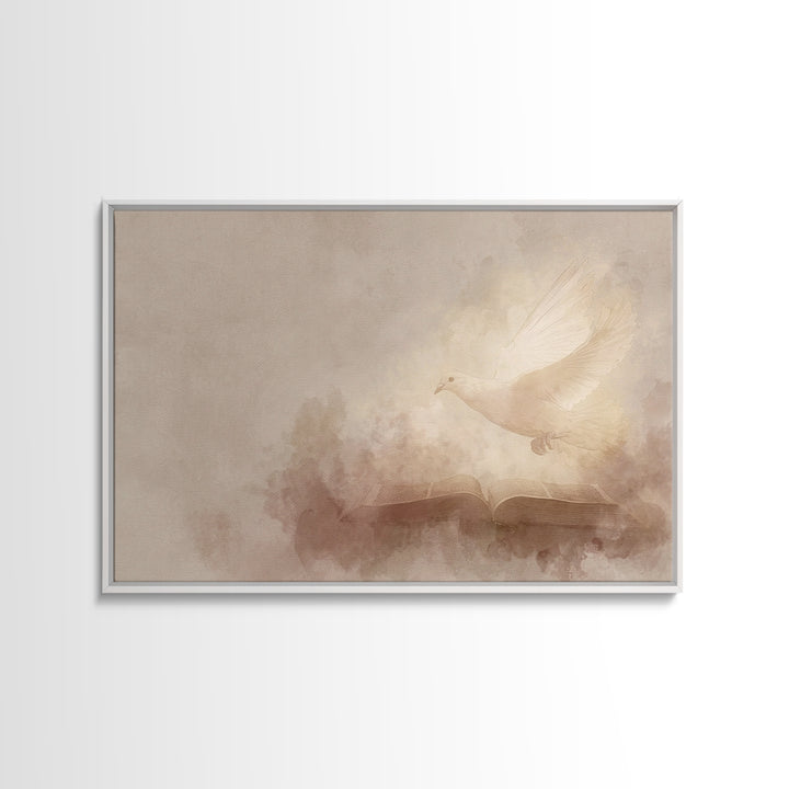 Holy Word Glow | Framed Canvas Print | Christian Art Canvas | Christian Art Prints | Christian Wall Art | Christian Gift Ideas | Unique Chr