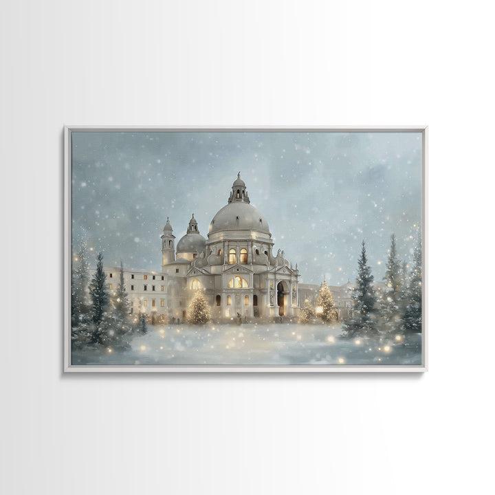 Sanctuary Of Light – Framed Canvas Print – Christmas Art Prints – Christian Wall Art – Christian Art Canvas – Christian Christmas Art – Chr