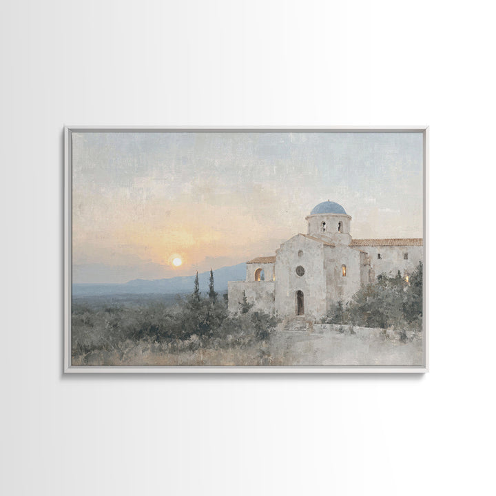Sunset Sanctuary Rise | Framed Canvas Print | Christian Wall Art | Christian Art Canvas | Vintage Christian Art | Christian Paintings | Chr