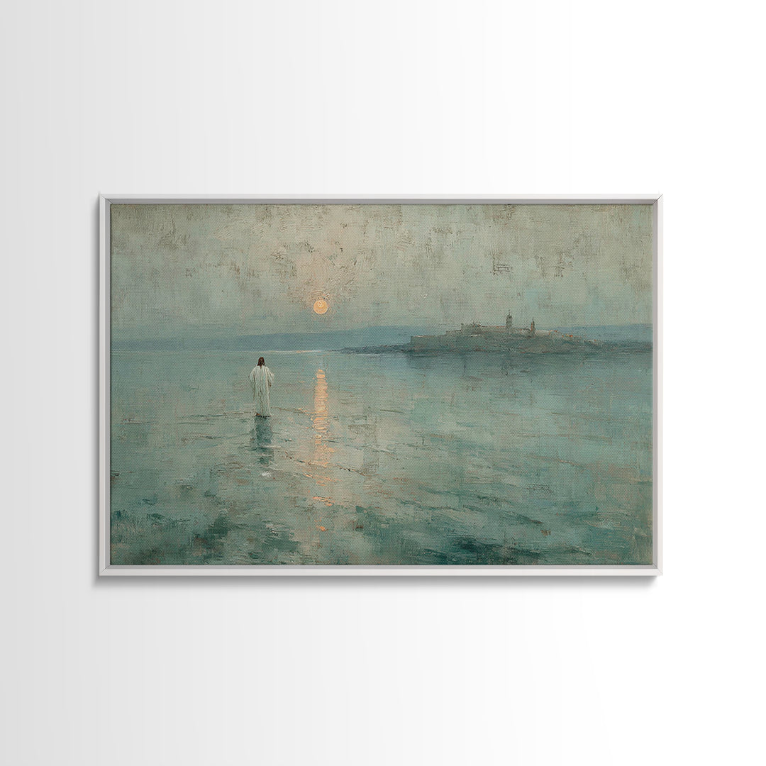 Clouds of Glory | Framed Canvas Print | Christian Art Canvas | Christian Gift | Jesus Painting | Christian Wall Art | Large Christian Art