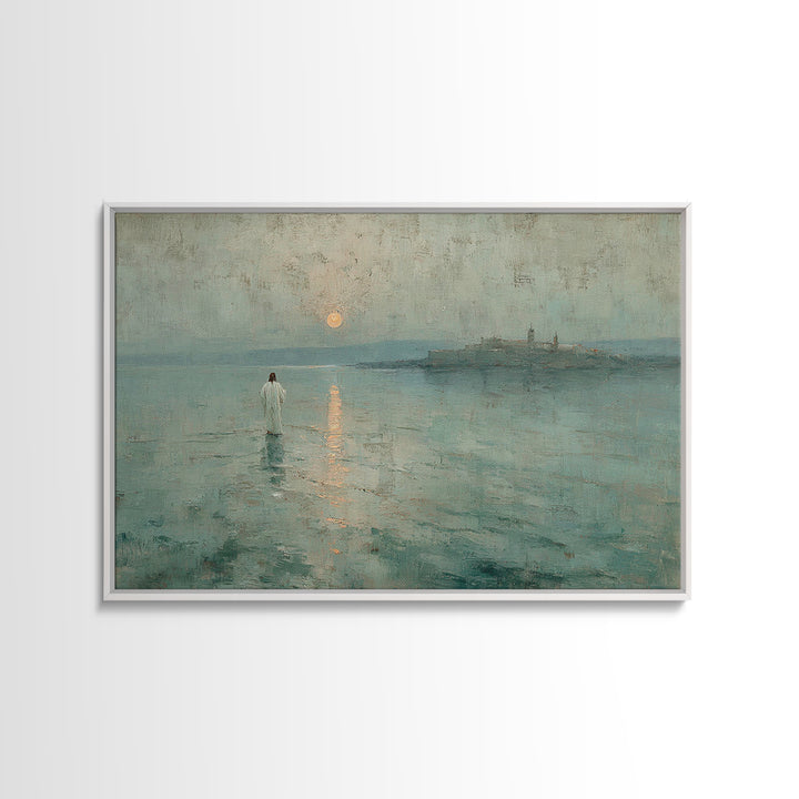 Clouds of Glory | Framed Canvas Print | Christian Art Canvas | Christian Gift | Jesus Painting | Christian Wall Art | Large Christian Art