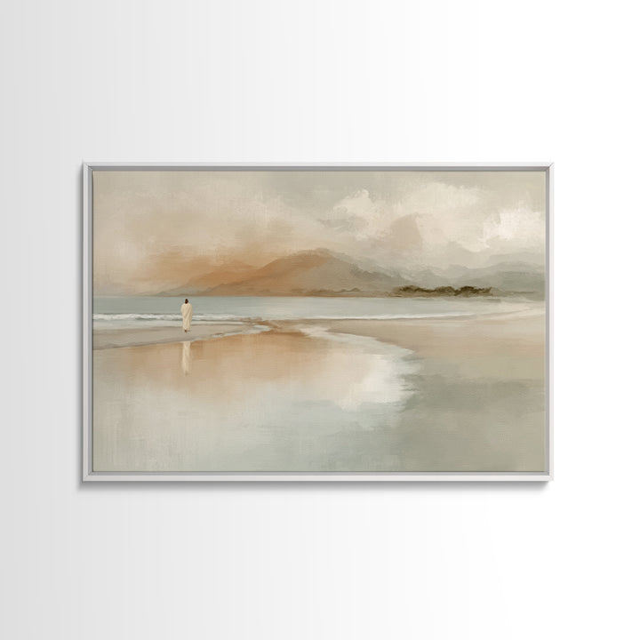 Haven of Peace - Framed Canvas Print - Jesus Painting - Christian Art Canvas - Christian Wall Art - Christian Decor - Modern Christian Art