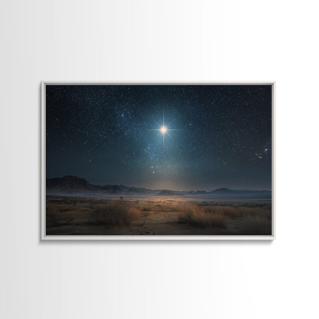 Eternal Dawn Star – Framed Canvas Print – Christian Art Canvas – Christmas Wall Art – Christian Christmas Art – Christian Decoration – Chri