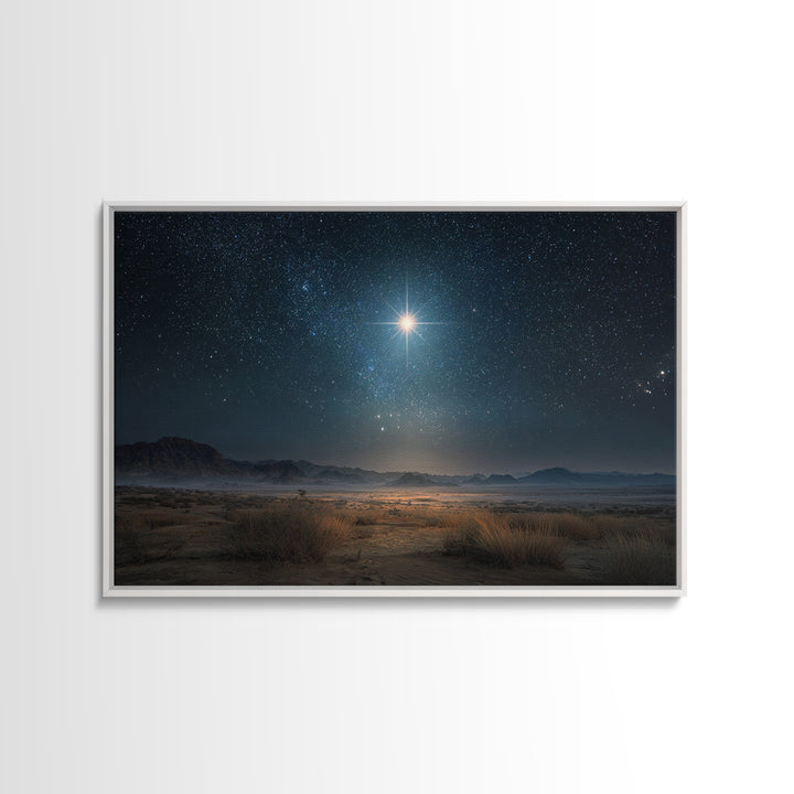 Eternal Dawn Star – Framed Canvas Print – Christian Art Canvas – Christmas Wall Art – Christian Christmas Art – Christian Decoration – Chri