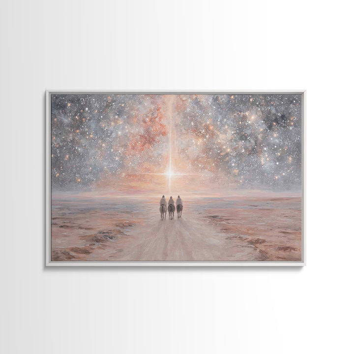Journey Of The Magi – Framed Canvas Print – Christian Christmas Art – Christian Art Canvas – Christmas Wall Art – Christian Decor For Home