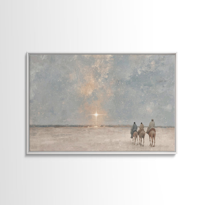 Holy Dawn Star | Framed Canvas Print | Christian Art Canvas | Christmas Art Prints | Christian Wall Art | Christian Christmas Art | Christi