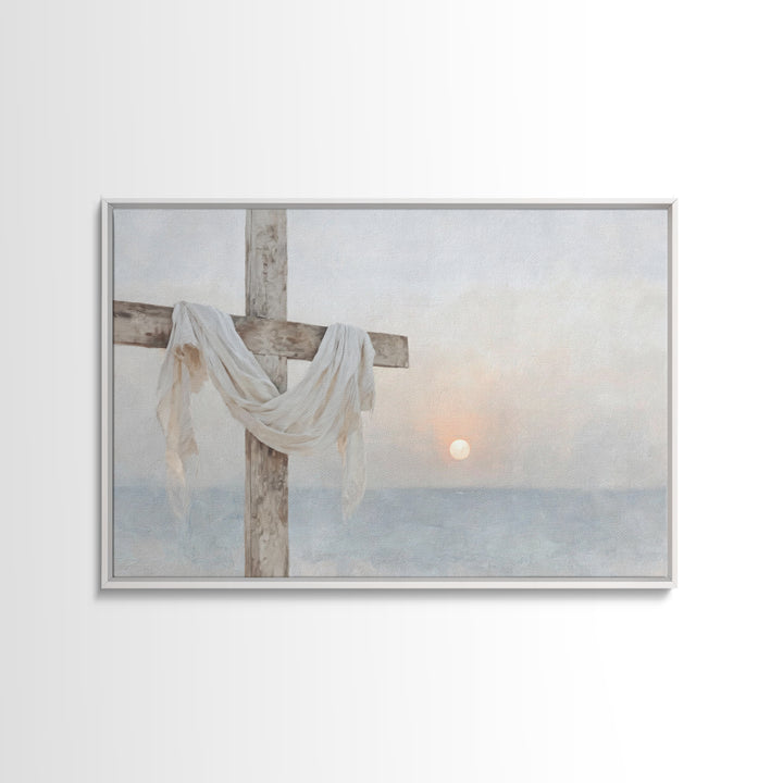 Morning Of Redemption | Framed Canvas Print | Christian Wall Art | Subtle Christian Art | Christian Art Canvas | Christian Painting
