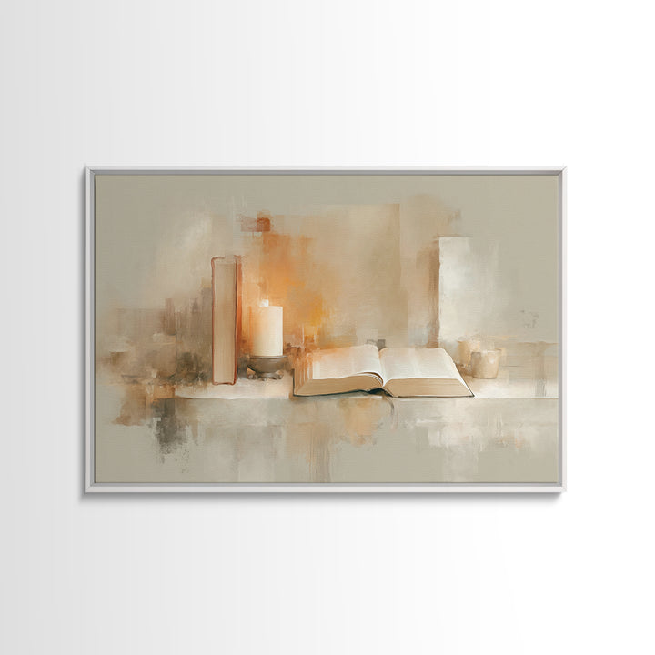 Quiet Revelation | Framed Canvas Print | Christian Decor | Christmas Art | Christian Wall Art | Christian Painting | Christian Art Canvas