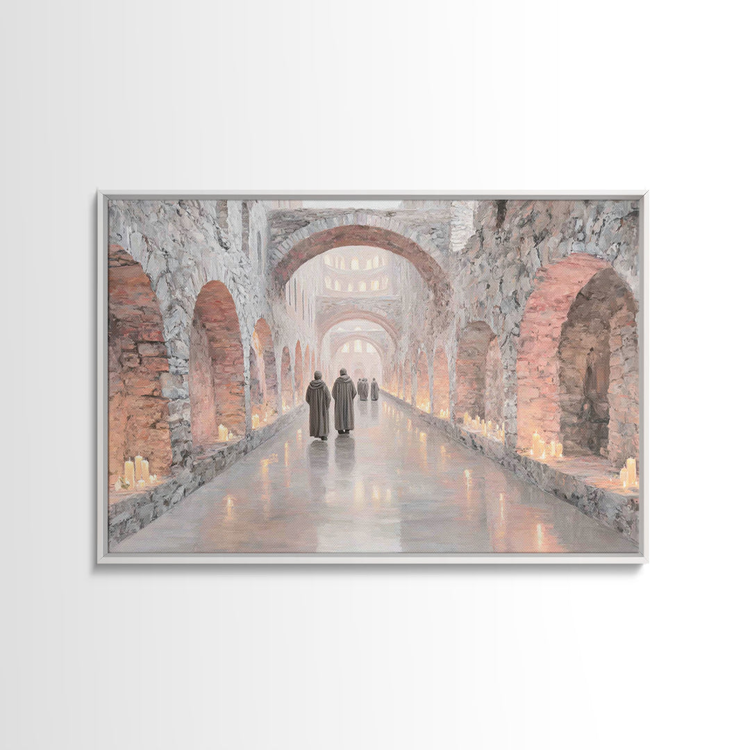 Journey Of The Faithful | Framed Canvas Print | Christian Art Canvas | Christian Wall Art | Christian Decor | Christian Painting | Christma