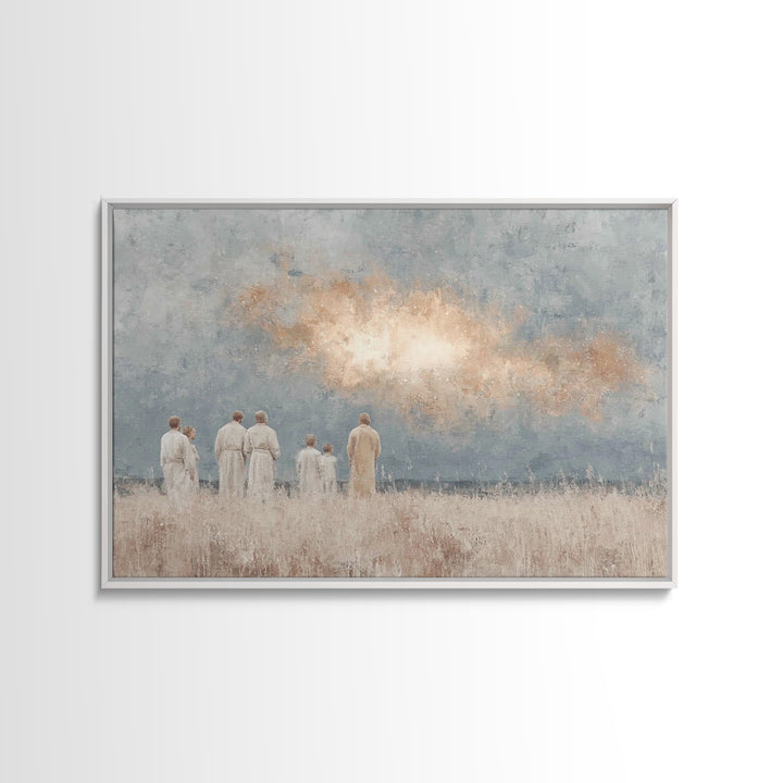 Heavenly Wonder – Framed Canvas Print – Christian Wall Art – Christian Christmas Art – Christian Art Canvas – Jesus Painting – Christmas Wa