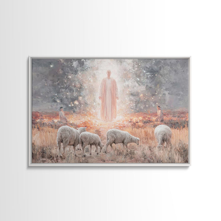 Radiant Messiah – Framed Canvas Print – Christian Art Canvas – Christian Christmas Art – Christian Wall Art – Christmas Art – Jesus Paintin