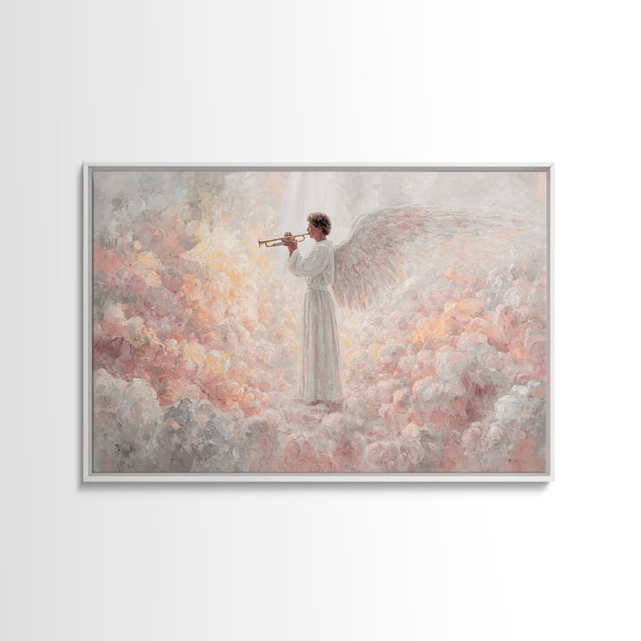Seraphic Chorus – Framed Canvas Print – Christian Wall Art – Christian Art Canvas – Christian Christmas Art – Jesus Painting – Christmas Ar