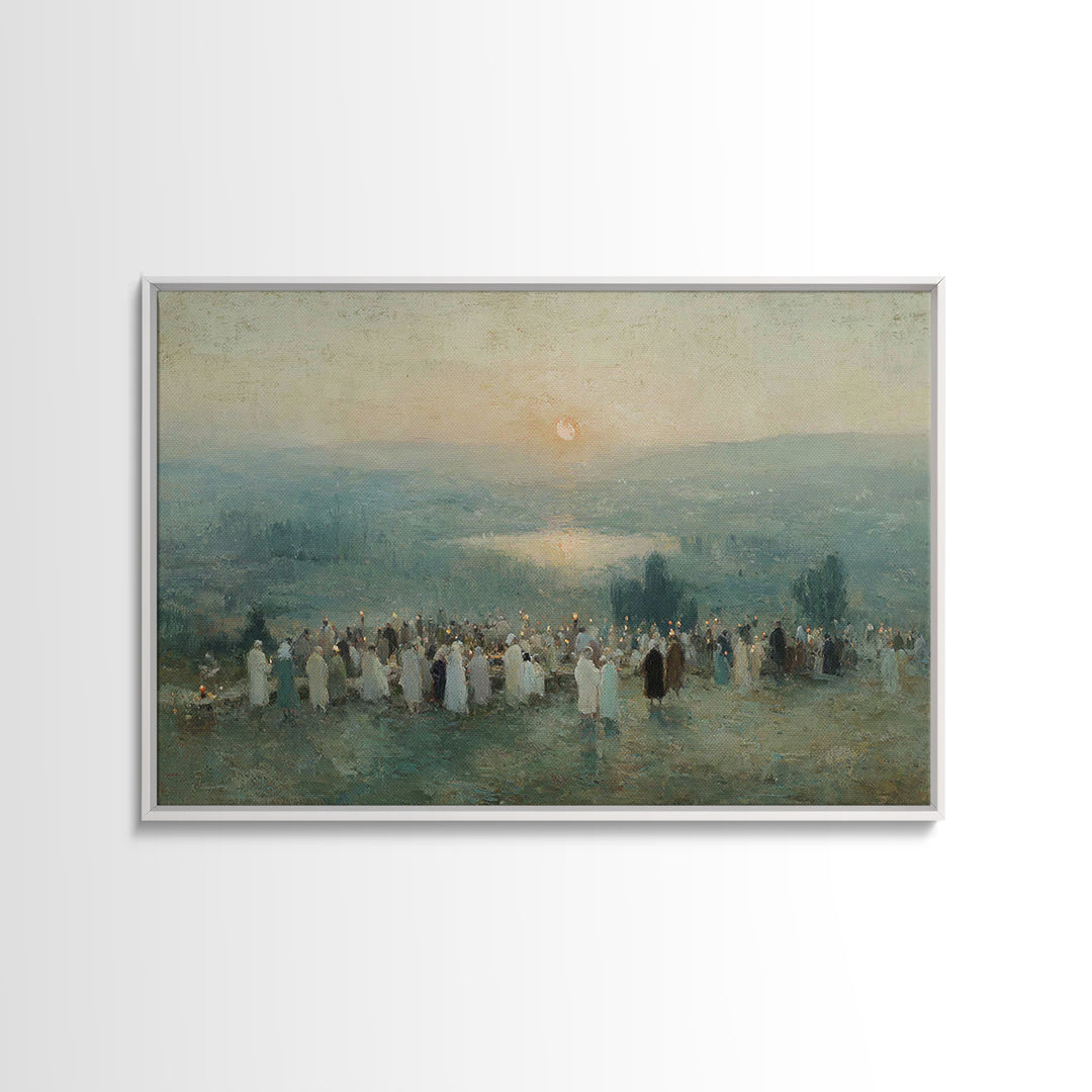 Valley of Hope – Framed Canvas Print – Christian Art Canvas – Christian Wall Art – Christian Christmas Art – Christmas Art – Christian Pain