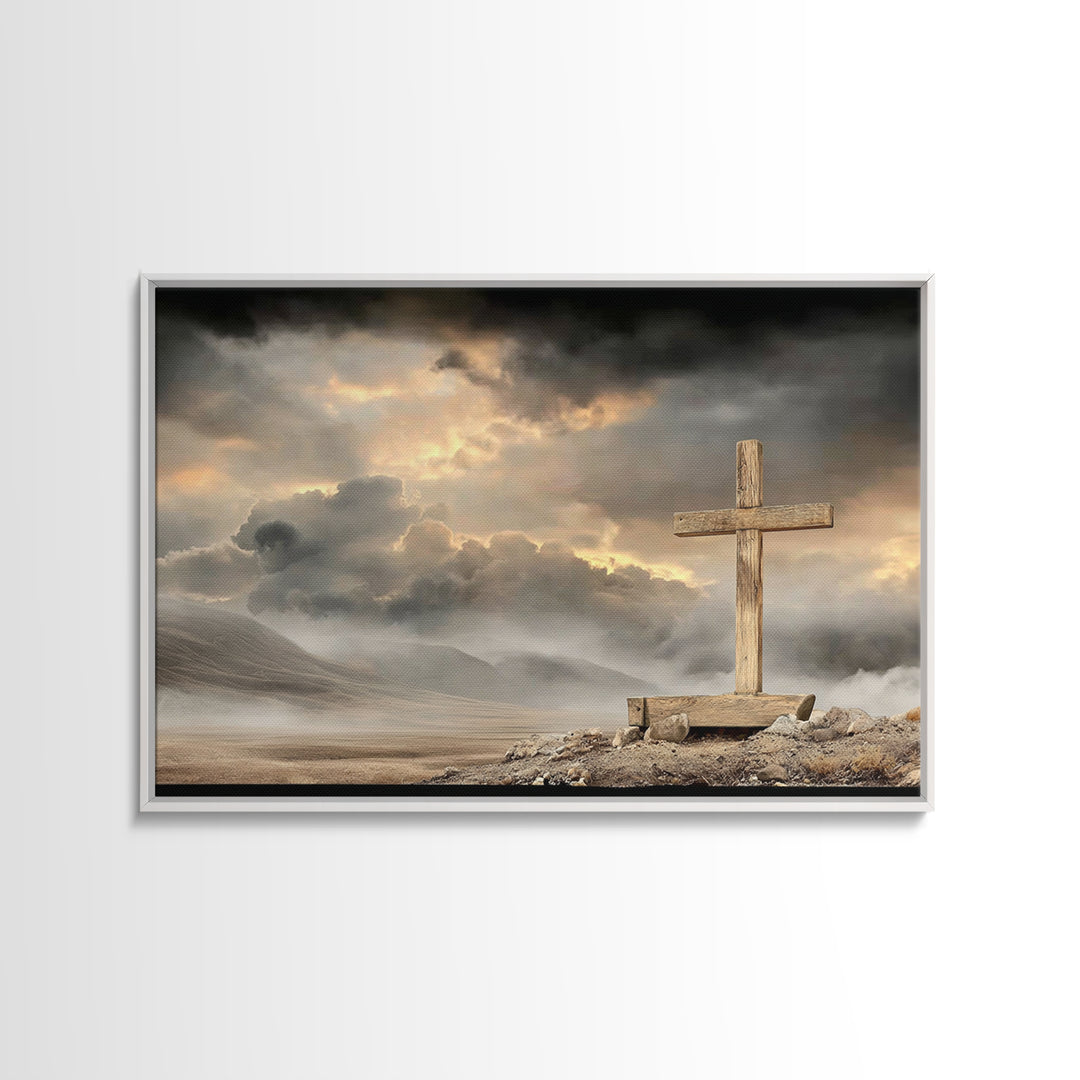 Dawn Of Mercy – Framed Canvas Print – Christian Wall Art – Christian Art Canvas – Christian Decor – Christian Gift