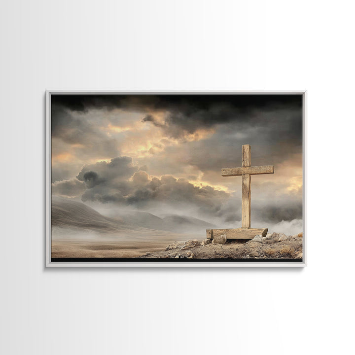 Dawn Of Mercy – Framed Canvas Print – Christian Wall Art – Christian Art Canvas – Christian Decor – Christian Gift