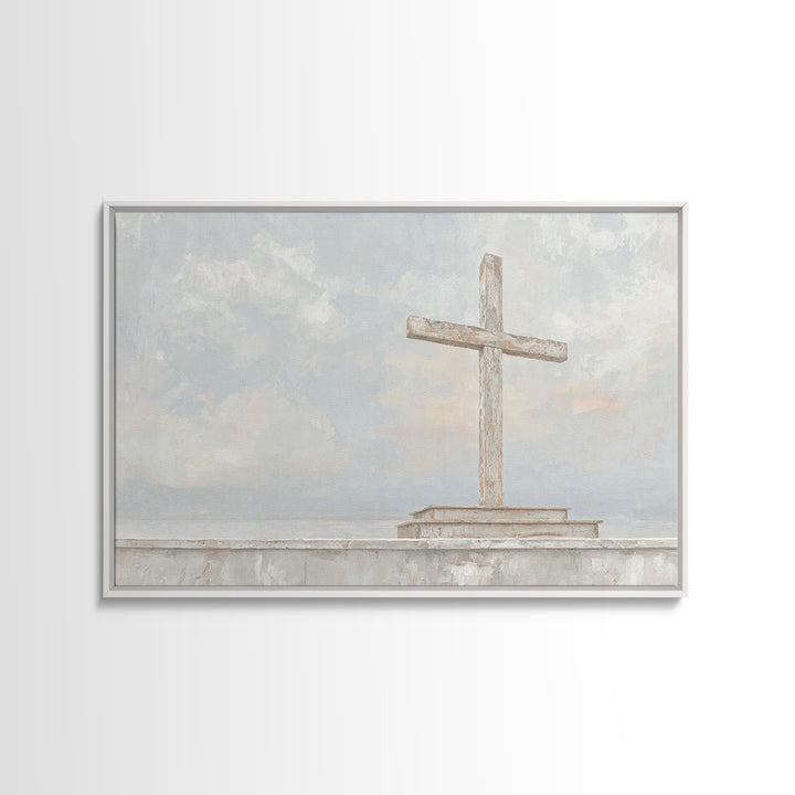 Light Of Redemption, Framed Canvas Print, Christian Wall Art, Christian Art Canvas, Subtle Christian Art, Christian Gift