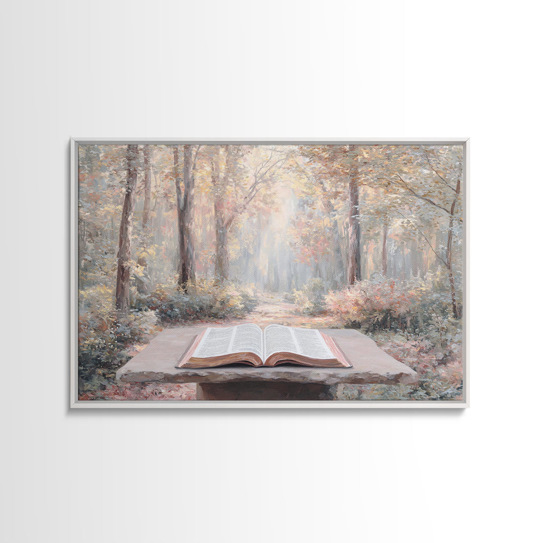 Pathway Of Grace, Framed Canvas Print, Christian Wall Art, Christian Art Canvas, Christian Decor, Modern Christian Art, Christian Paintings